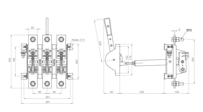 Рубильник РЦ 10 1000А