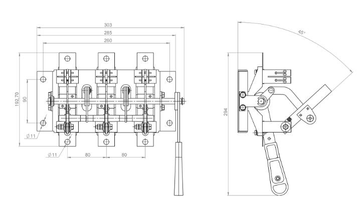 габаритные размеры