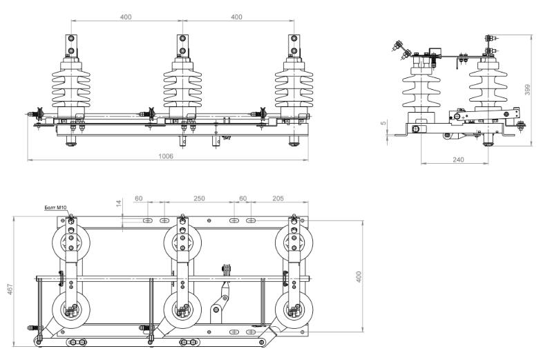 Разъединитель РЛНД 1-10/400А ТУ 3414-001-91328404-2011