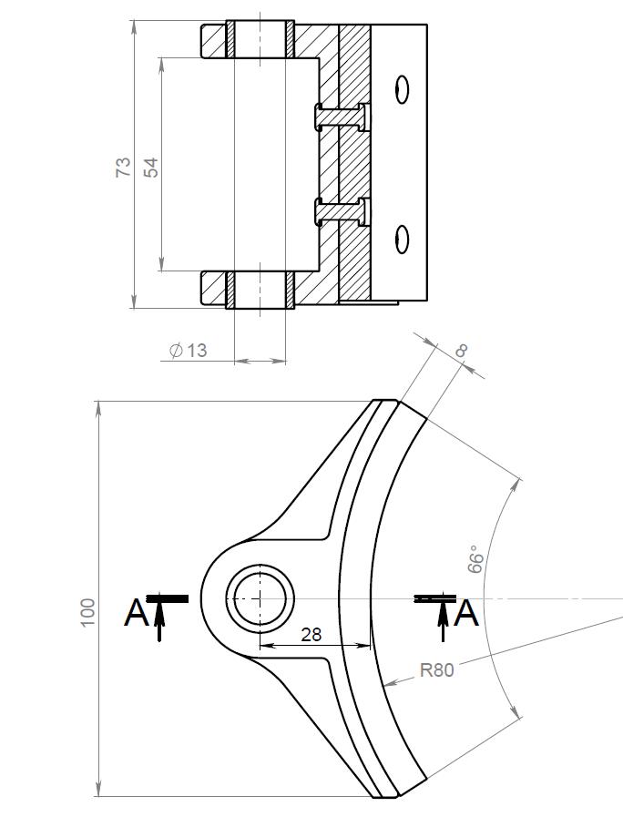 Колодка для ТКГ-160 Колодка для ТКГ-160