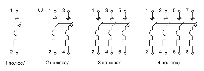 Выключатель DX3-Е 1П 1А  электрическая схема Выключатель DX3-Е 1П 1А  электрическая схема
