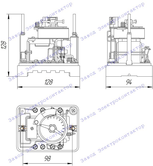 Внешний вид, габаритные, установочные и присоединительные размеры пускателей ПМЛ
